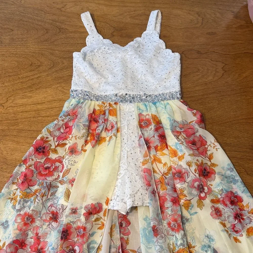 Speechless Kids Walk Through Romper Maxi Dress